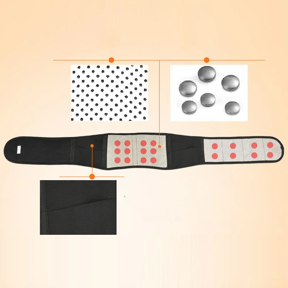 Магнитная САМОНАГРЕВАЮЩАЯСЯ поясничная подушка для поясницы поддержка