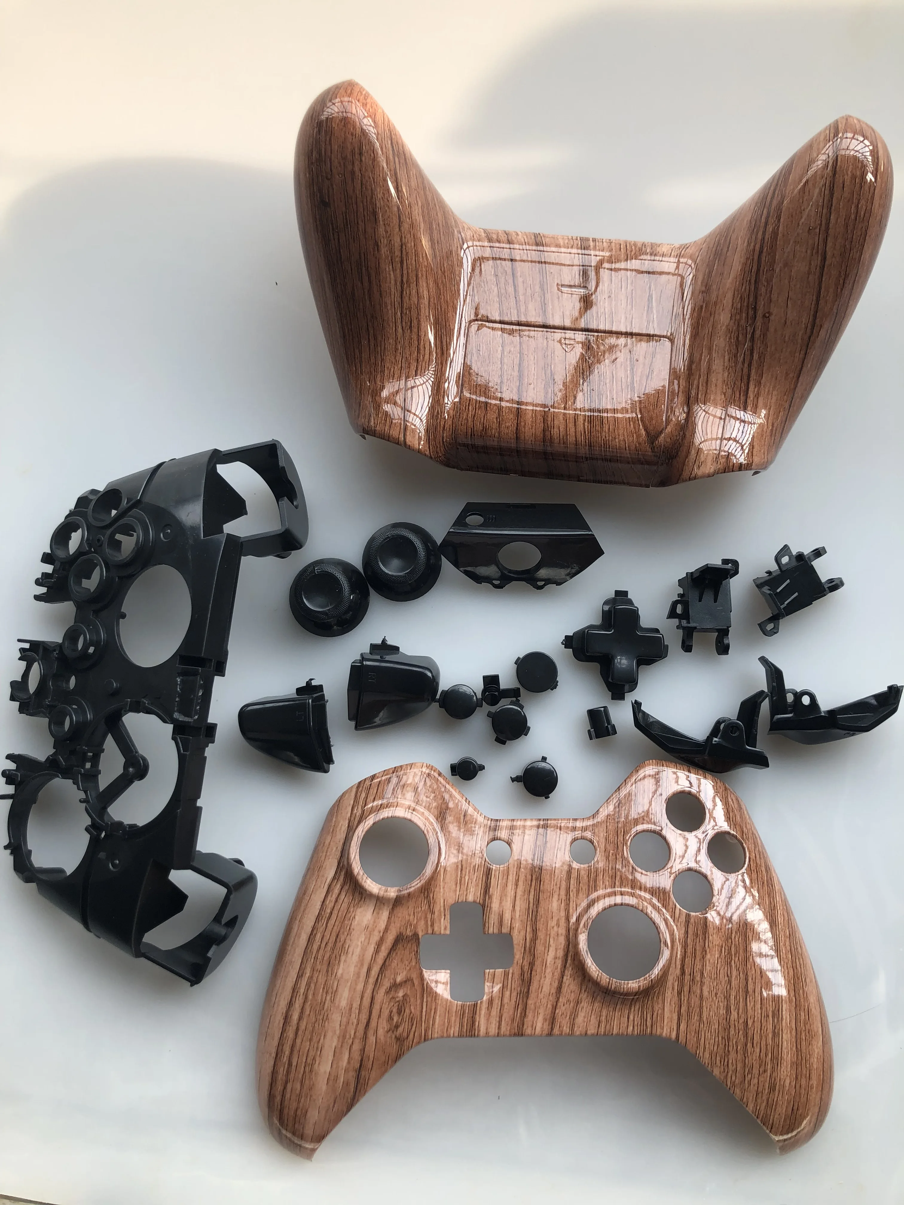 Сменный корпус для контроллера Xbox one не 3 5 мм Hydro окунутого дерева с зернистым