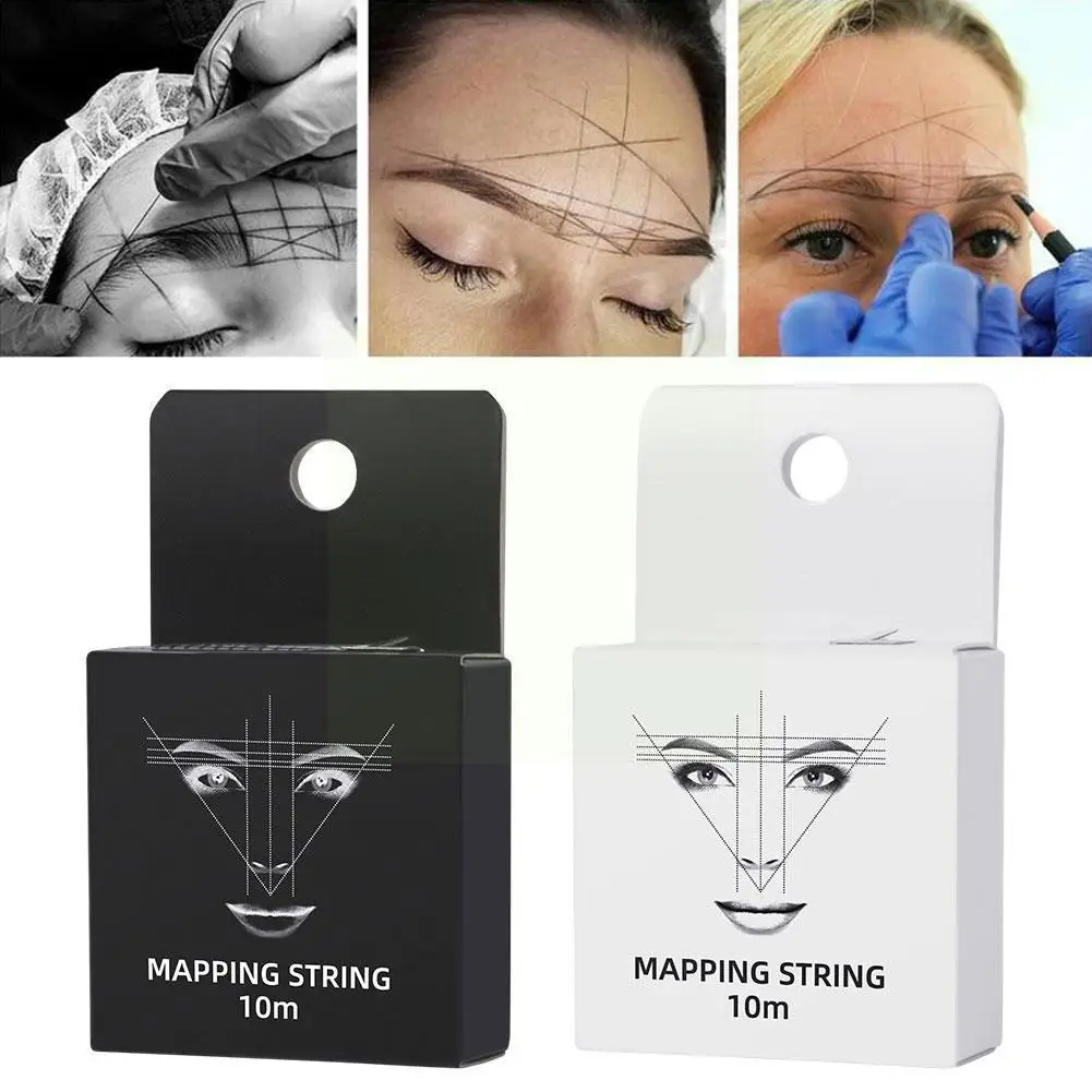 Tattoo Thread Eyebrow Marker Thread Tattoo Eyebrow Tattoo Pre Thread Makeup Brow Mapping Inked Eyebrow Pre-inked String Poi W1q7