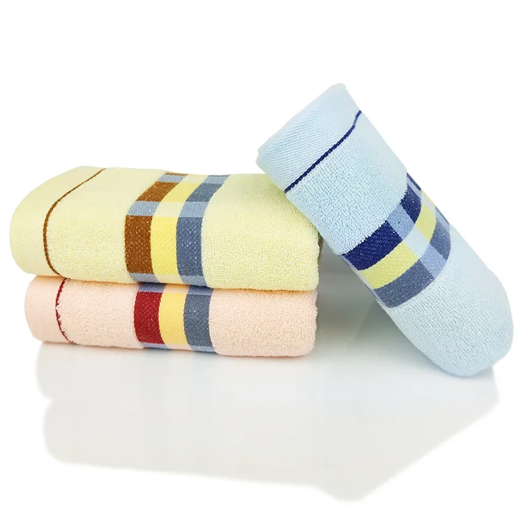 

3pcs/set Stripe Towel 100% Cotton Comfortable Face Hand Towel Microfiber Strong Absorption Bath Towel Quick Dry High Quality