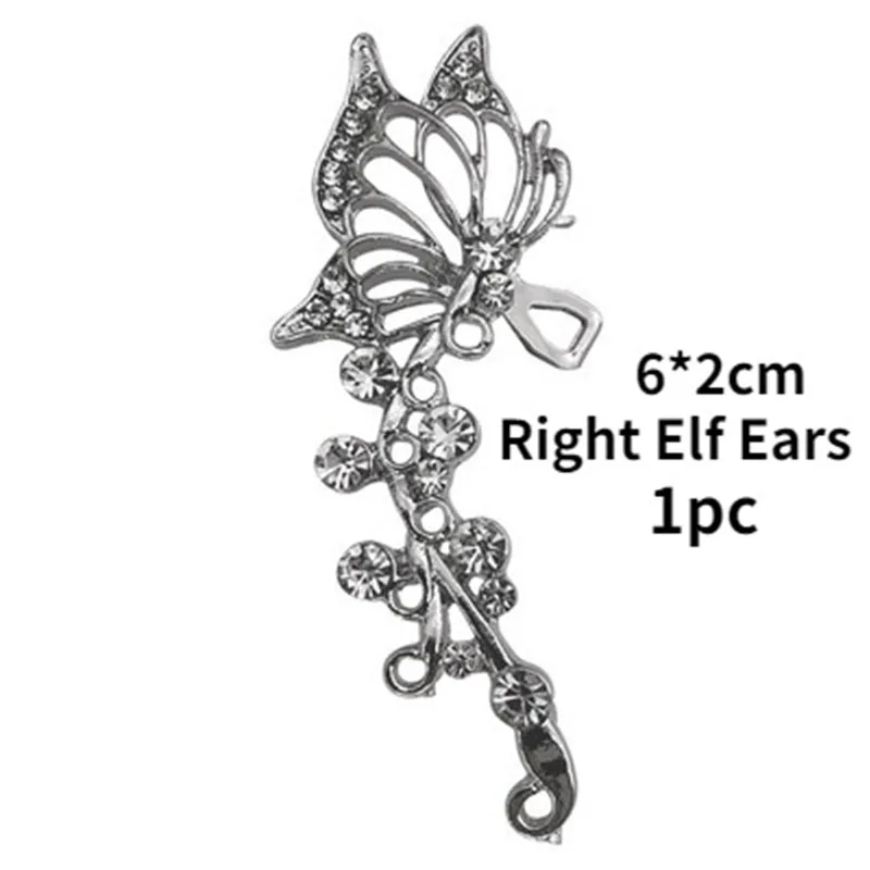 

1 PC Right Elf Ears Earring for Women Ear Clip Female Earrings and Earrings Clip on Earrings No Pierced Non Piercing Ear