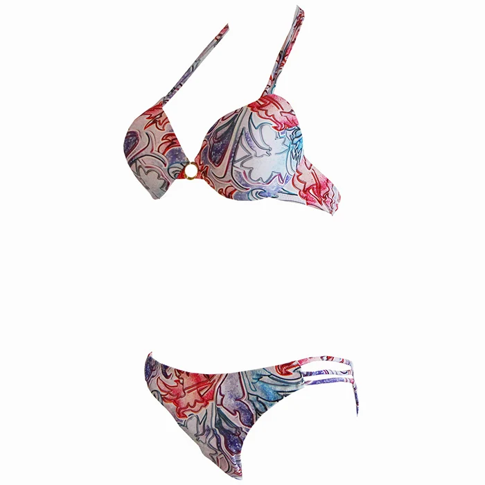 

Plus Size Sexy Bikini 2021 Floral Print Swinsuit Swimwear Women Low Waist Push Up Bikini Set Beachwear Brazilian Biqiuni Summer