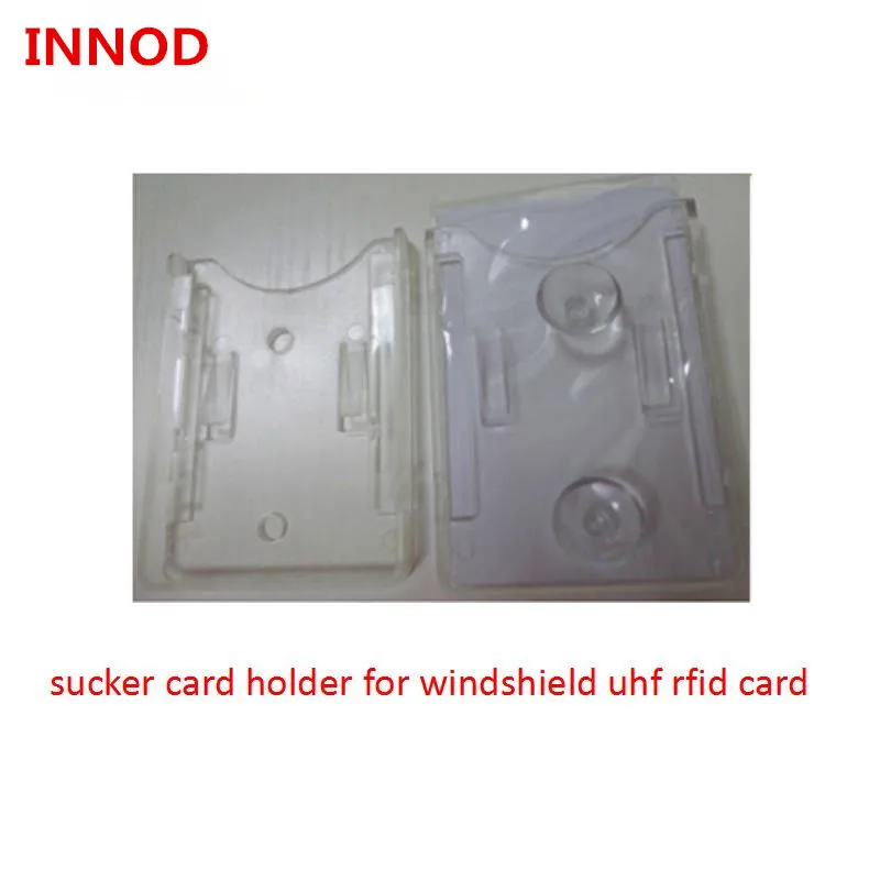 Бесплатный образец многоразовый прозрачный ПВХ присоска UHF rfid держатель карты со