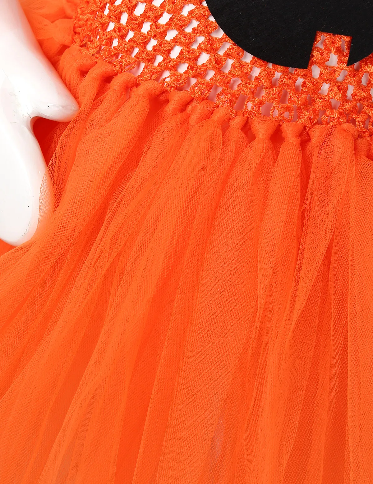 

Kids Sleeveless Cartoon Pumpkin Applique Mesh Tutu Dresses Child Girls Halloween Costume Carnival Cosplay Party Dress Up