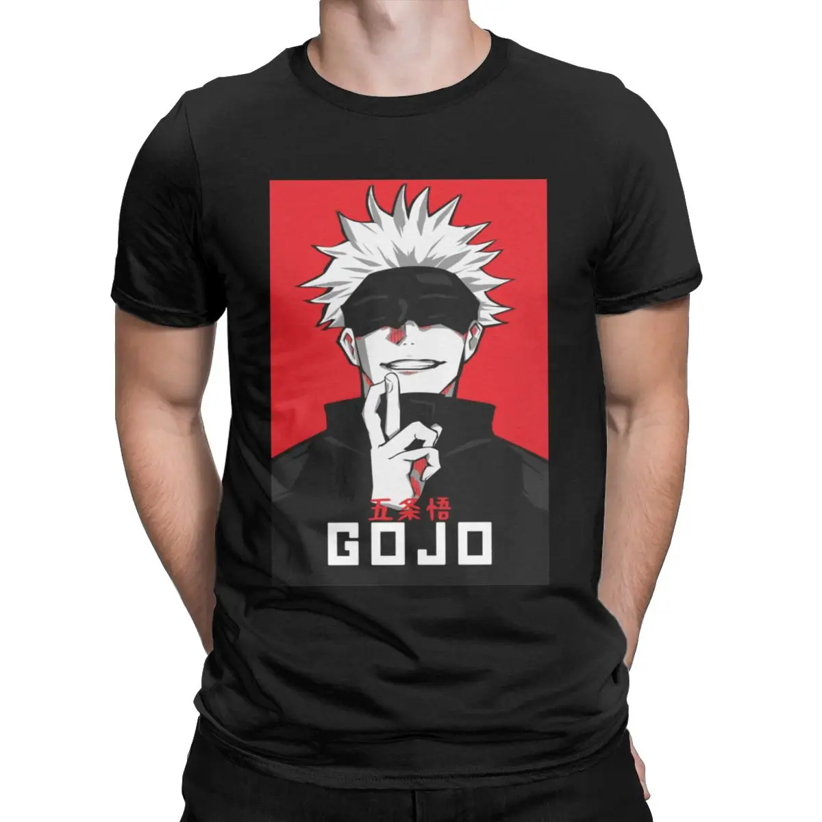 

Jujutsu Kaisen Gojo 19 Men Women T Shirts Gojo Satoru Funny Tees Short Sleeve Round Collar T-Shirts 100% Cotton Unique Clothes