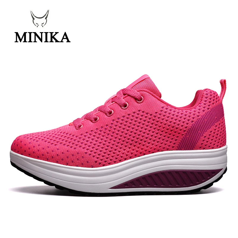 Женская обувь с толстой подошвой 5 см Сезон Зима для похудения на платформе