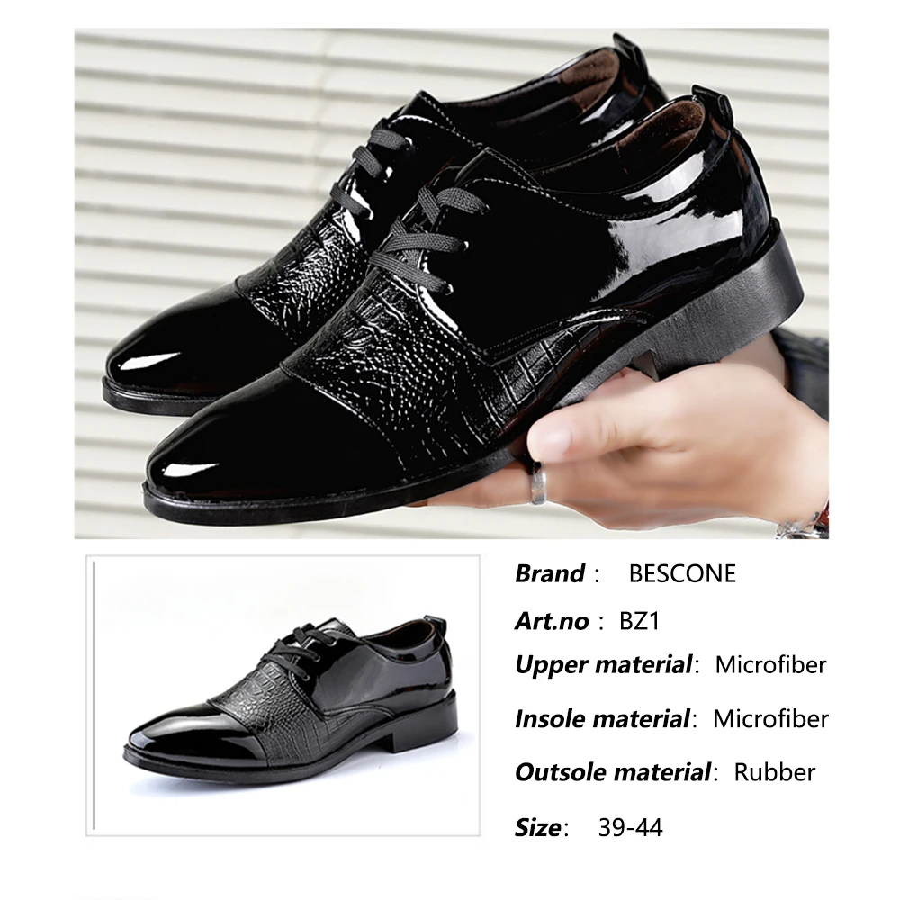 BESCONE/деловые мужские туфли в деловом стиле Новинка черные демисезонные Дерби на