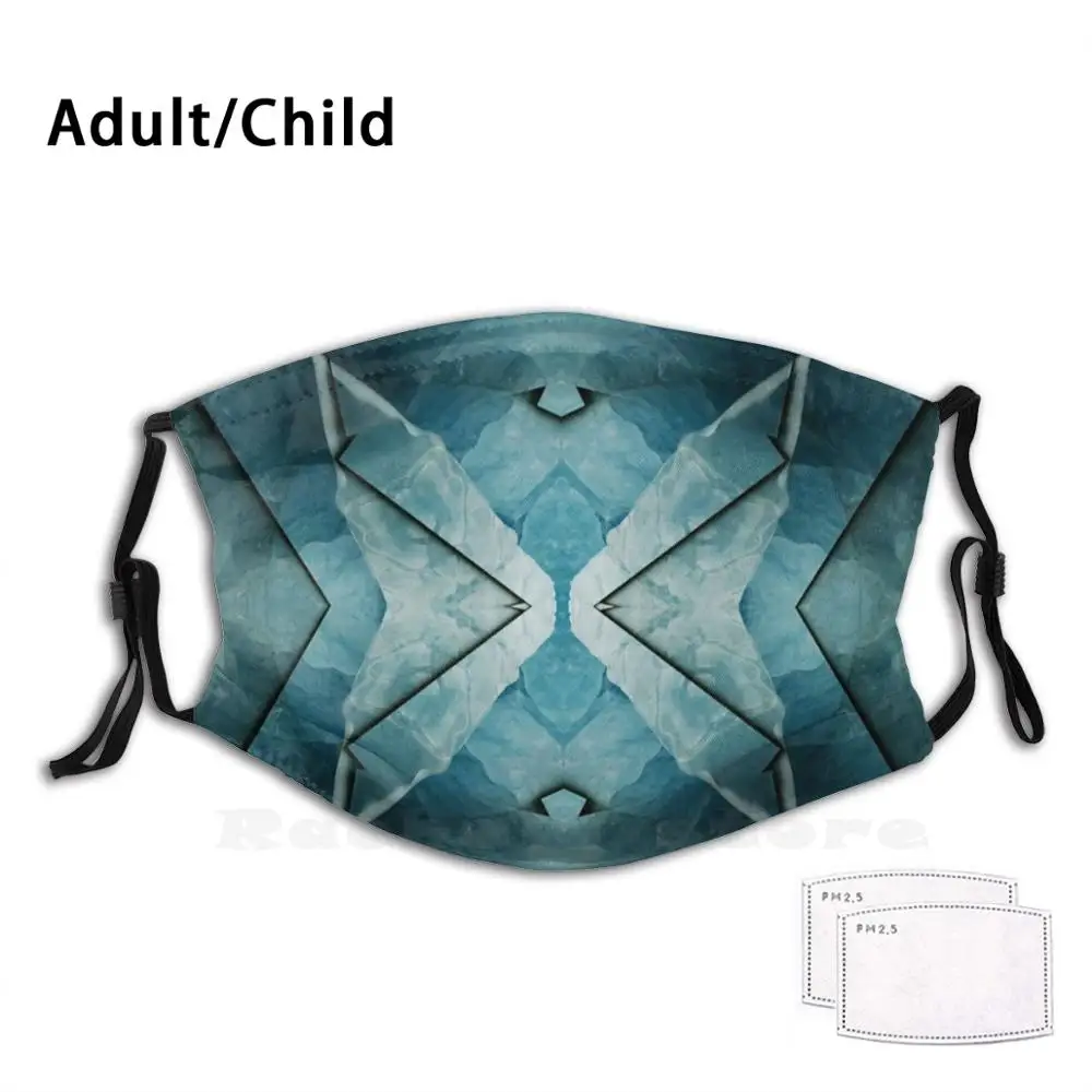 

Bonnie Blue Funny Print Reusable Pm2.3275 Filter Face Mask Blue Grey White