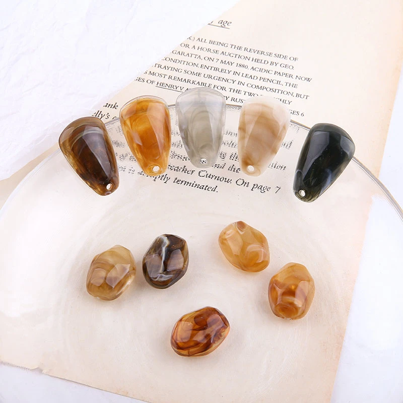 10 шт. корейские Ретро серьги неправильный овал с вырезанной поверхностью