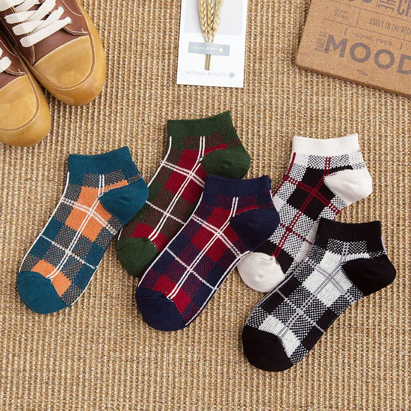 Женские хлопковые вязаные длинные носки в винтажном английском стиле