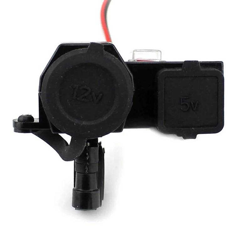 Водонепроницаемый 5V/2.1A двойной USB Мотоцикл Руль адаптер питания зарядное