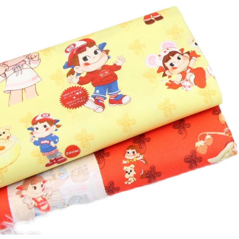 

45*110cm Cotton Cartoon Geometric Printing Fabric Sewing Material Quilting Patchwork Needlework DIY Handmade Cloth Bag