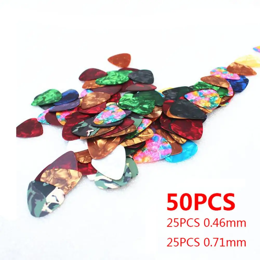 50 шт./компл. Электрогитары Палочки акустическая музыка s медиатор 0 46 & 71 мм гитары