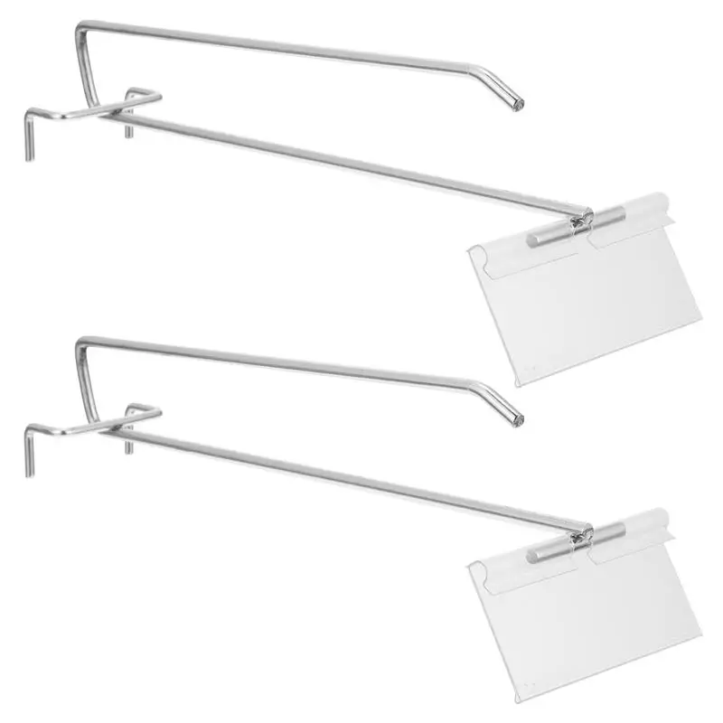 

2 Sets Mall Wall Hooks Peg Hook Label Goods Display Rack Hooks Pegboard Hooks