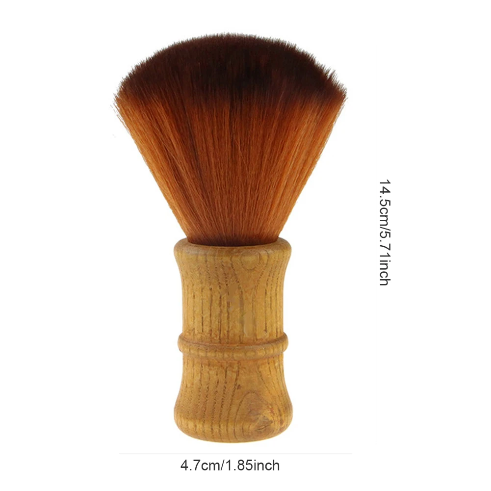 

Barber Handle Duster Brush Soft Salon Hair Cutting Tool Cleaning Removal Sweep Hairbrush With Wooden For Hair Styling Tools