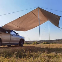 440x200cm camping car side awning self driving anti uv car shelter shade outdoor tour picnic waterproof car roof top tent canopy