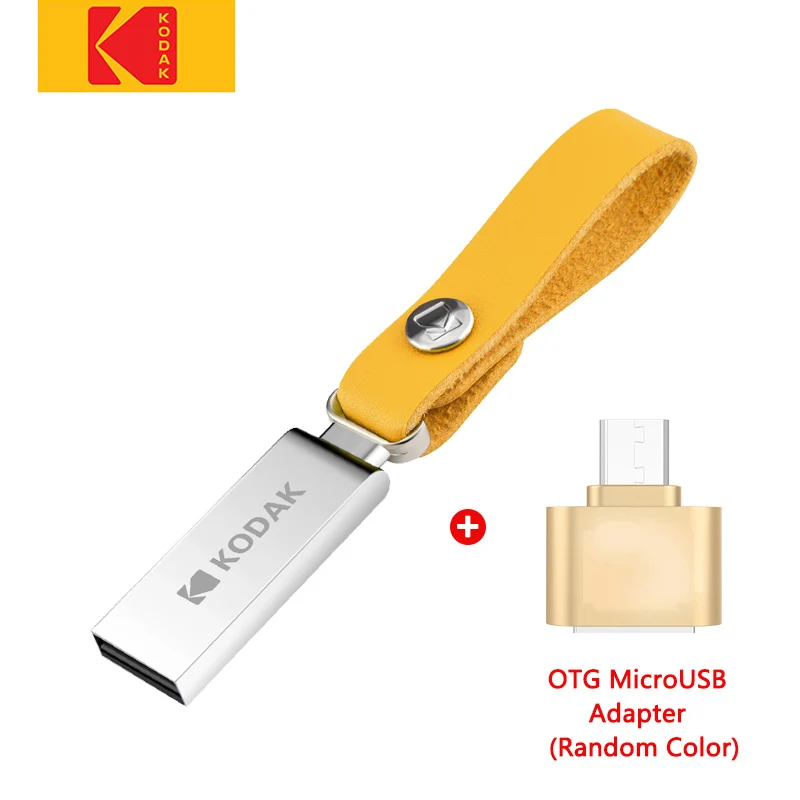 KD-U-K122-A Металлический USB флеш-накопитель Kodak K122 флеш-накопитель 16 ГБ 32 ГБ 64 ГБ флеш-накопитель U Диск флеш-накопитель добавить разъем - Цвет: KD-U-K122-A