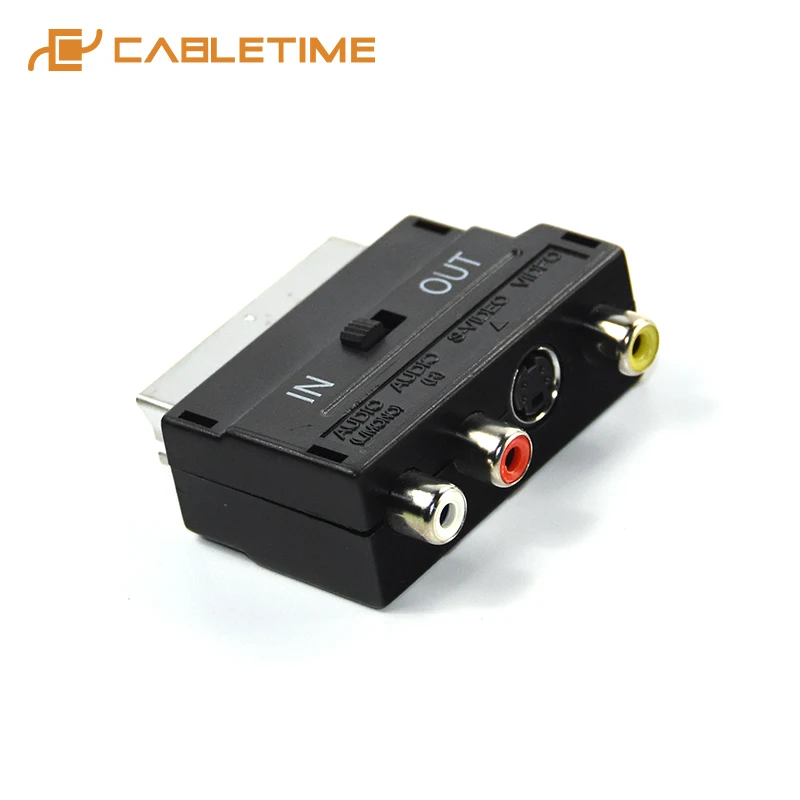 Кабель SCART 21Pin к 3RCA S Video конвертер для PS4 wii DVD RGB Scart К композитному AV ТВ аудио