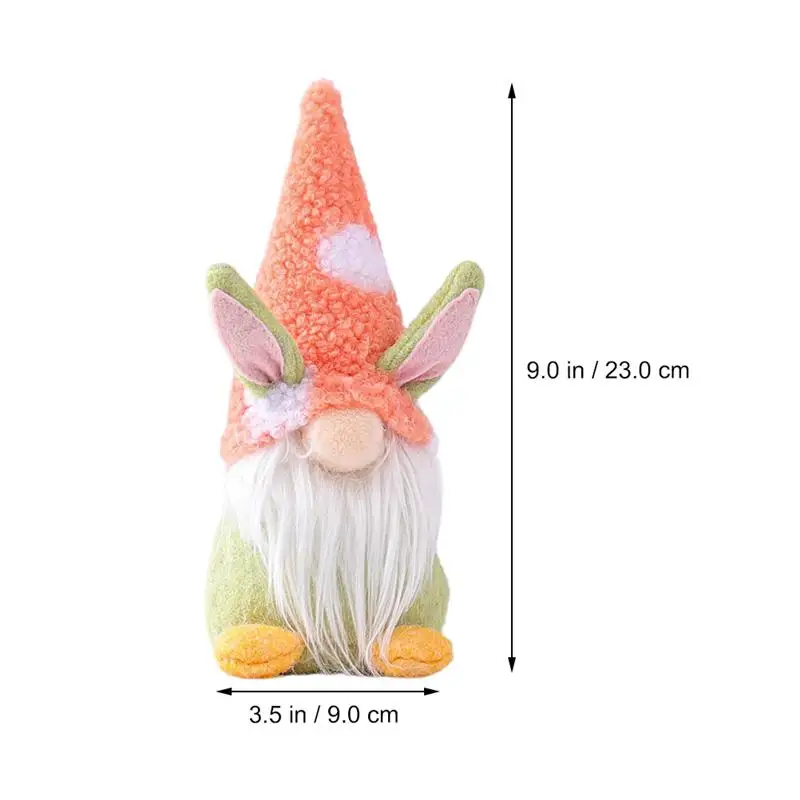

3pcs Lovely Easter Rabbit Doll Creative Gnome Doll Ornaments Party Supplies