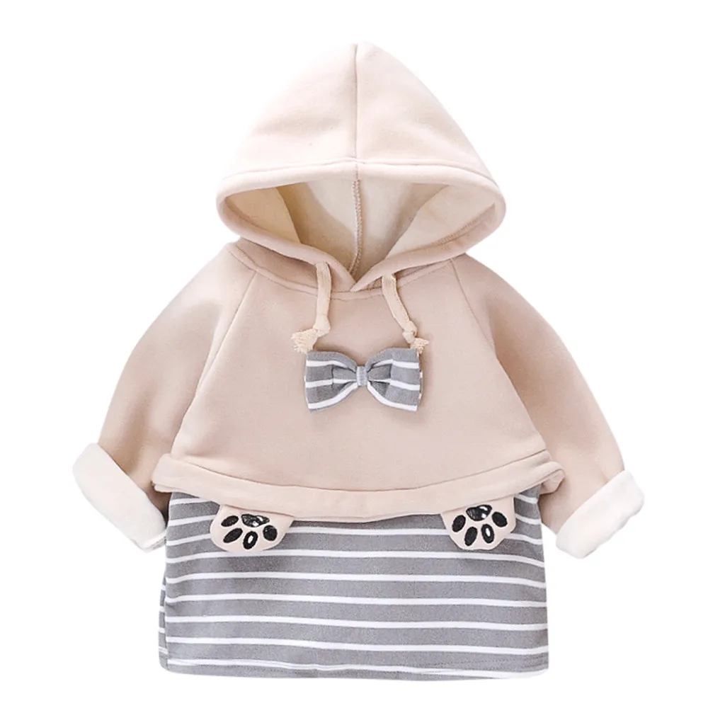 Зимние пальто для новорожденных девочек плотный Снежный комбинезон флисовое