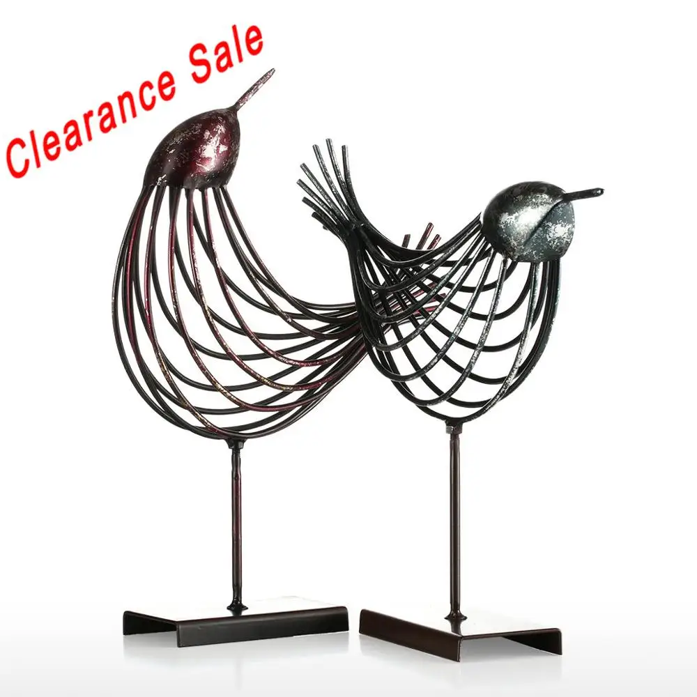 TOOARTS металлическая скульптура из железной проволоки в виде птицы ручной работы