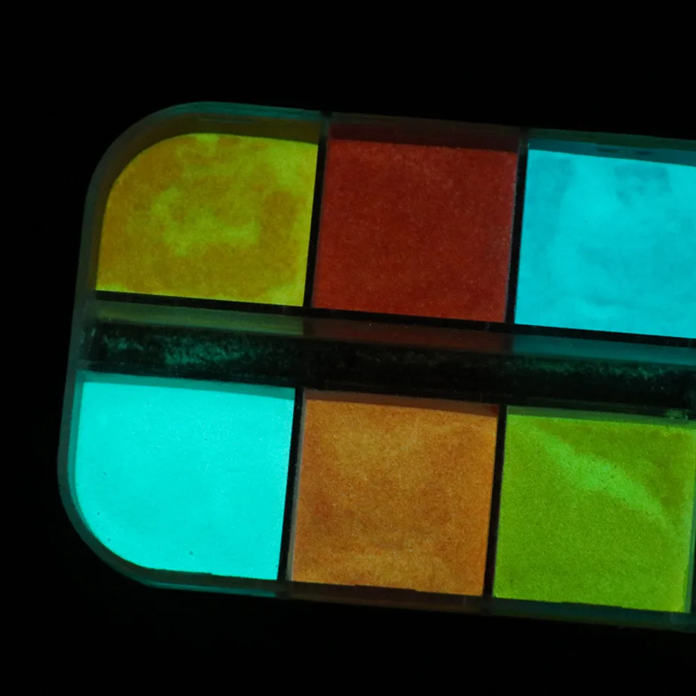 Флуоресцентный ноготь блестящая пудра светящаяся ультратонкий светящийся