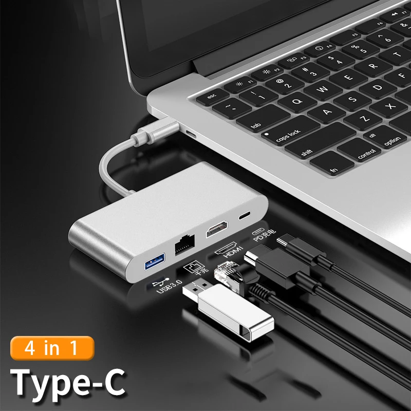 4 в 1 usb концентратор с портами usb c