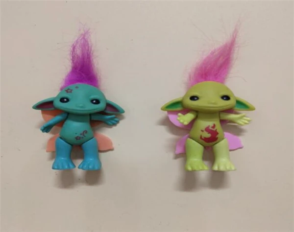 Симпатичная Ретро Кукла Тролль Монстр бабочка шарнирная игрушка игровой дом