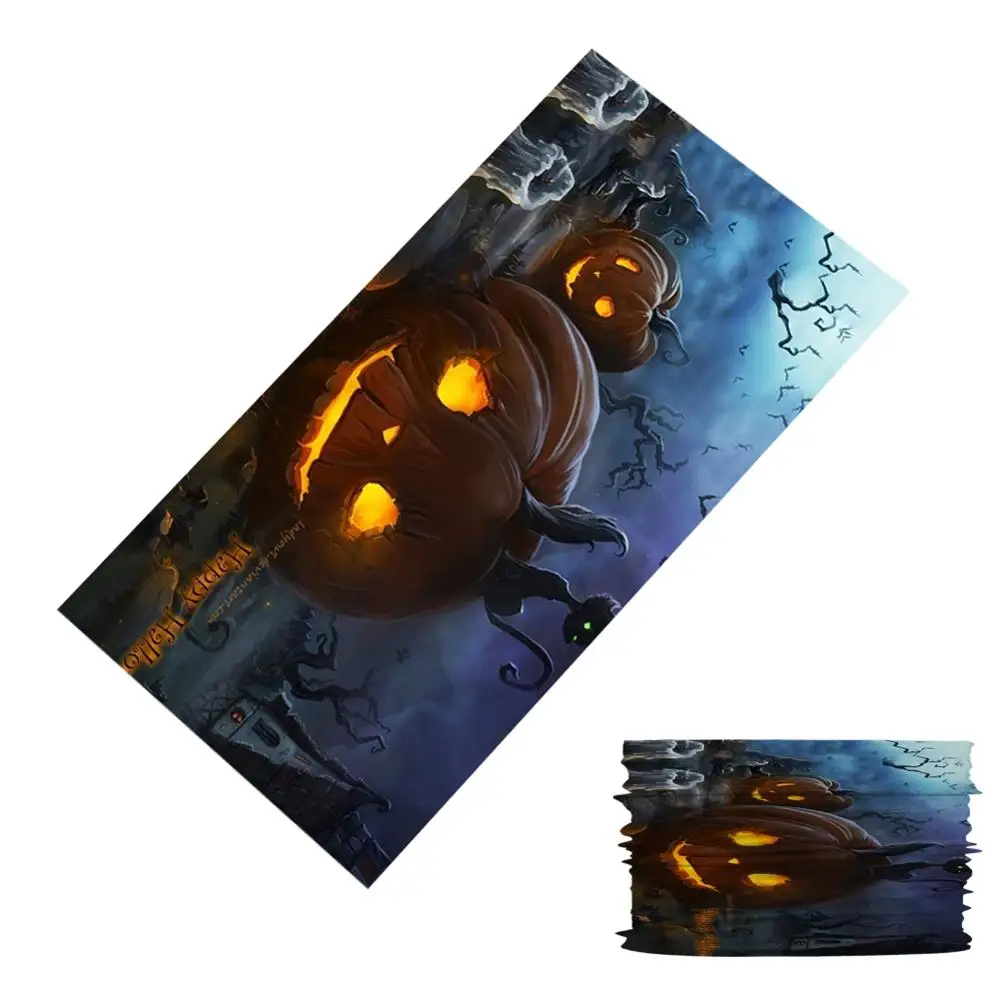 

The New Dust-Proof and Breathable Scarf Personalized Halloween Themed Scarf Unisex Magic Tube Scarf Fitness Headscarf