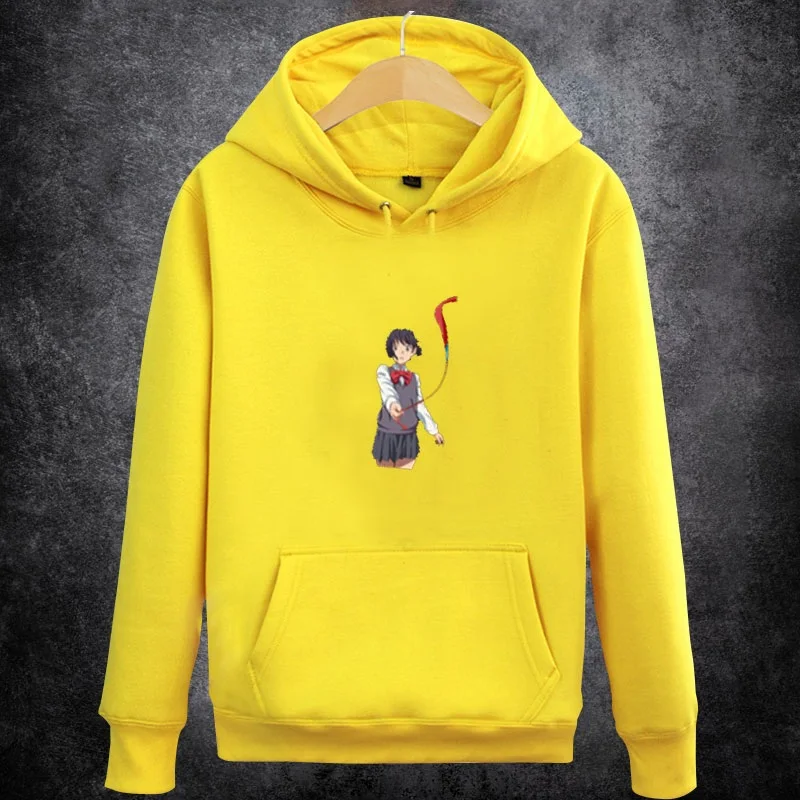 

High-Q Unisex Anime your name. Tachibana Taki Miyamizu Mitsuha O-Neck Hooded Hoodie Coat Sweatshirts Pullover