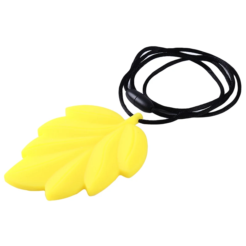 

1PC Silicone Beads Leaves Food Grade BPA Free For Baby Teething Chew Charms Silicone Teether Bead Toy Baby Teethers Gift