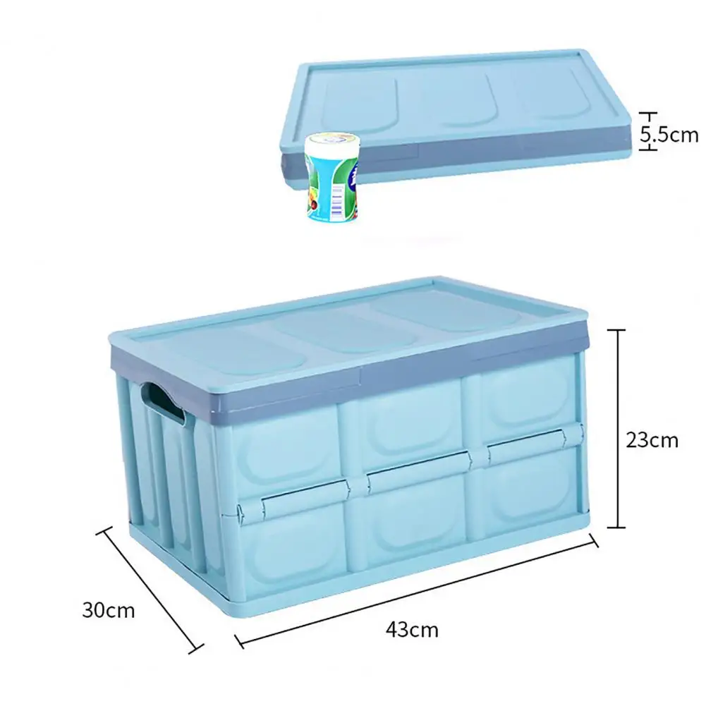 

New Folding Car Trunk Grocery Storage Box Auto Vehicle Travel Container Collapsible Car Trunk Organizer For Travel and Camp