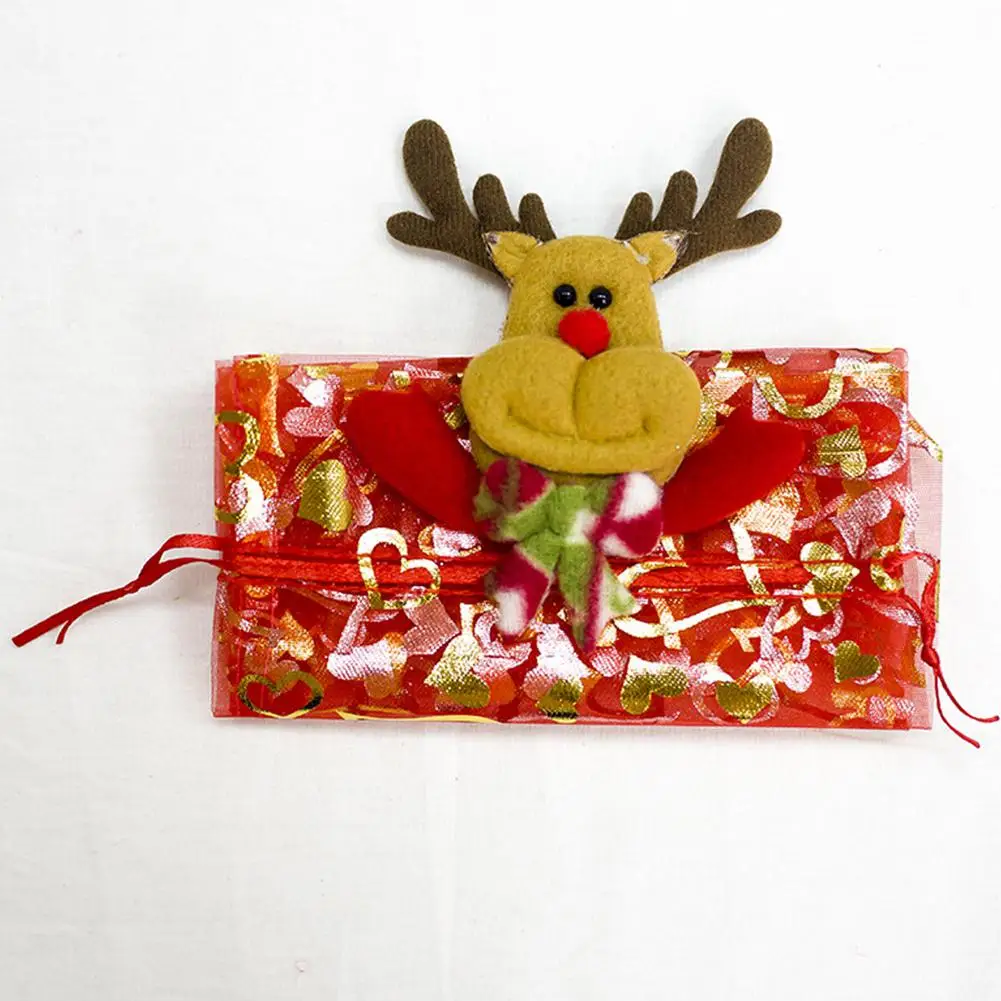 Рождество Санта Клаус/Снеговик/Лось узор шампанского вина бутылки крышка