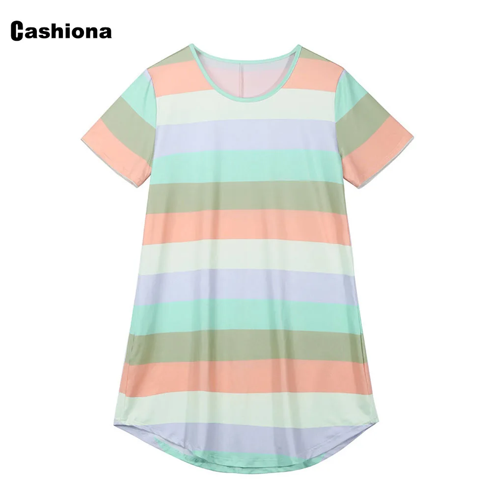 

Cashiona 2021 Summer Sweet Dress Women Short Sleeve Patchwork Short Party Dresses Plus Size 5xl Femme Mini Vestido Robe Dress