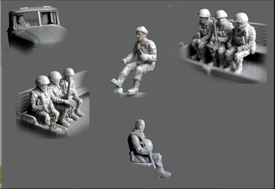 1/72 масштаб resin смола фигура русские солдаты в грузовиках модельные наборы военные новые(14 шт