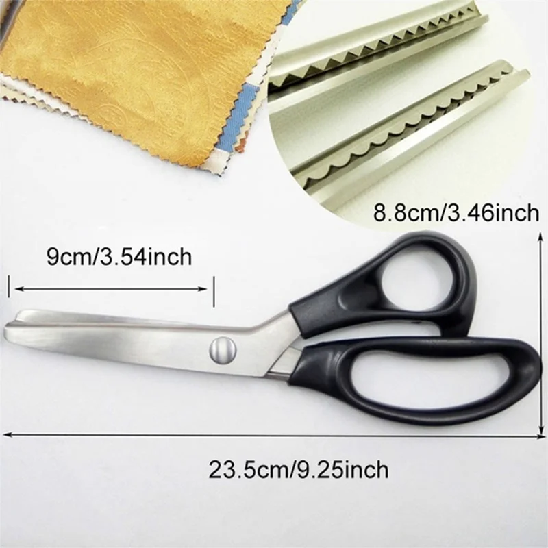 Портновские ножницы для шитья с круглыми треугольными зубцами рукоделия