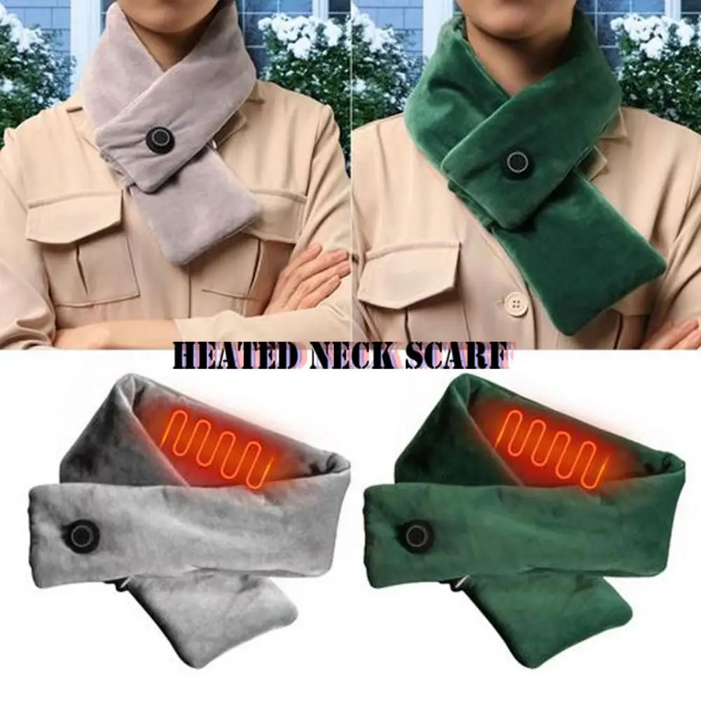 

Limited Winter Heated Neck Scarf 3 Temperature Levels Heating Neckerchief Gift Winter Warmer For Couple Lovers
