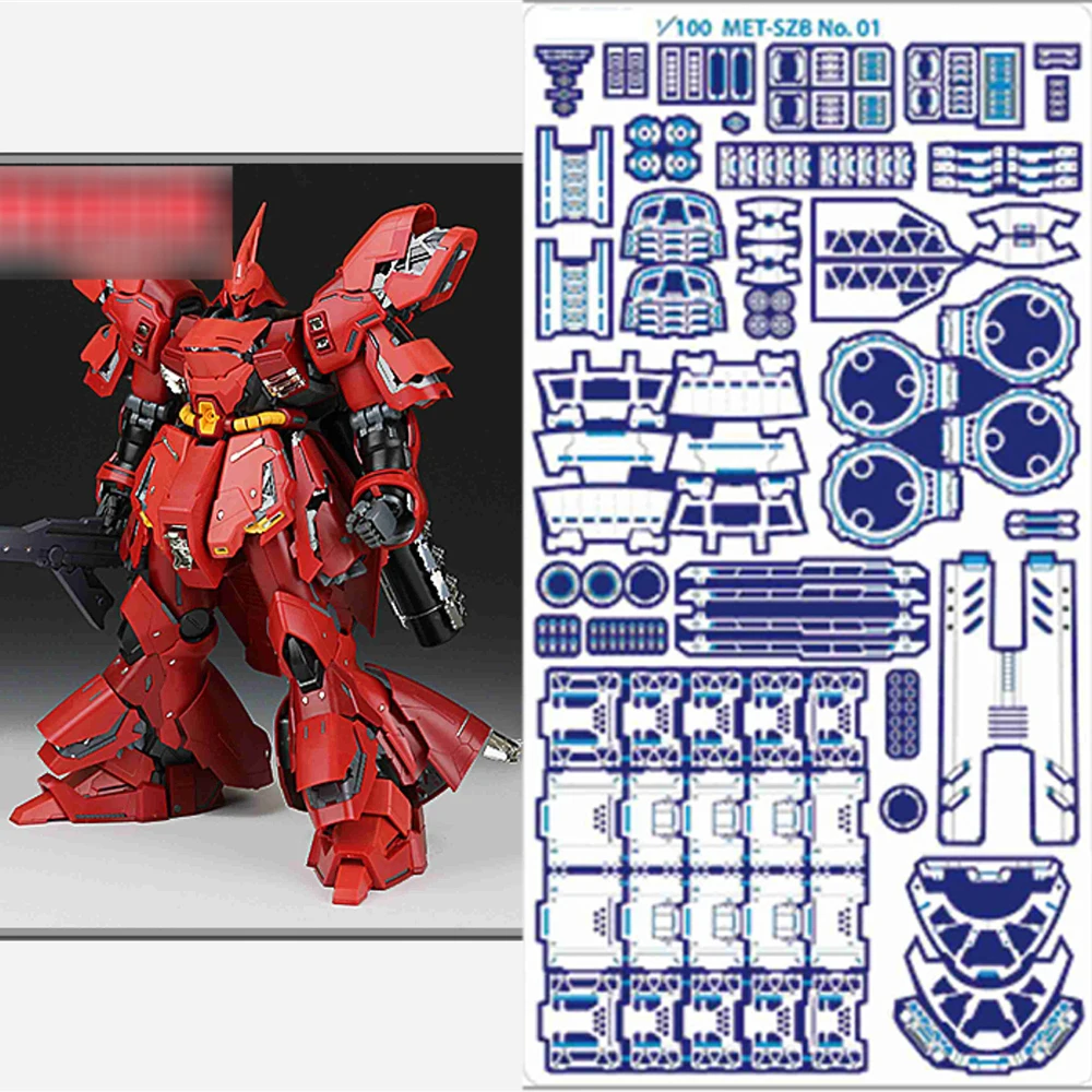 Обновленная деталь Etch набор деталей для Bandai MG 1/100 Sazabi ver ka Gundam реплики моделей