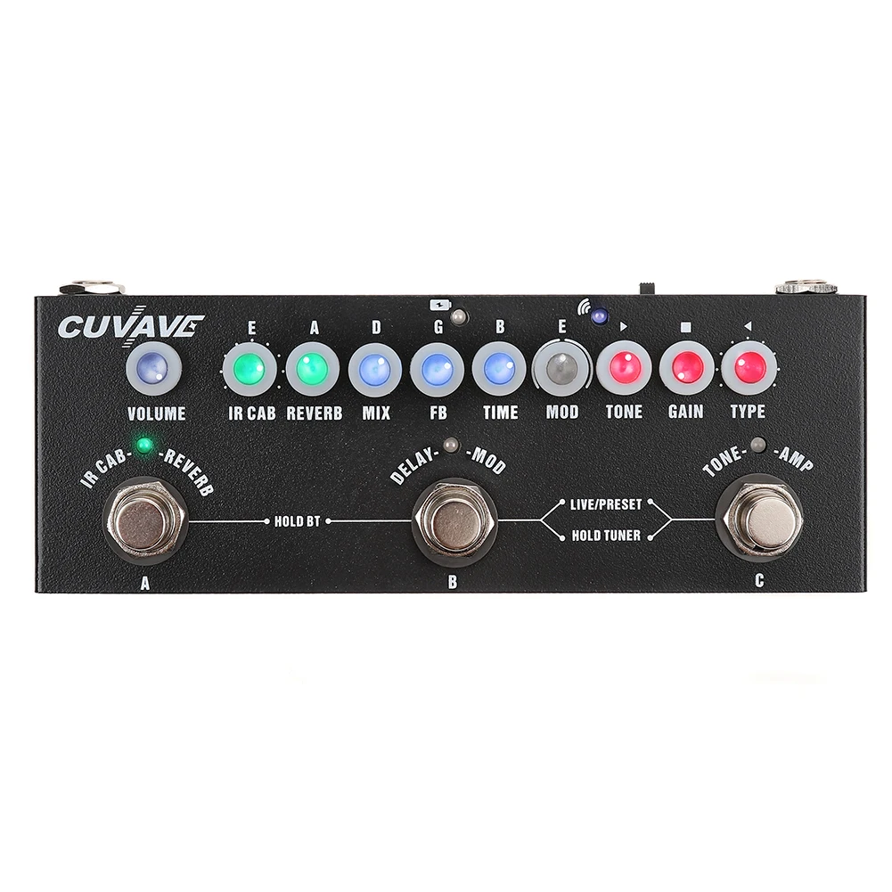 

Cuvave Multi Effects Pedal Delay Chorus Phaser Reverb Effect Pedal Guitar Rechargeable Accessories CUBE BABY Guitar Pedal Tools