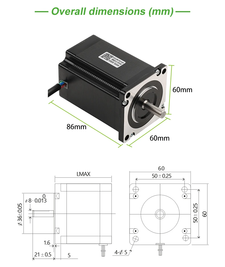 Rtelligent 3d принтер мотор 4 свинца Nema24 шаговый двигатель 1,8 дег. 60 мотор 60CM30X 5.0A(425 oz. in) для станка с ЧПУ для резки XYZ