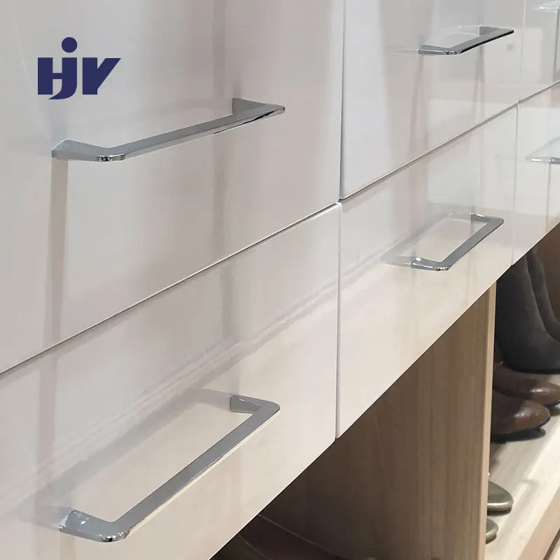 

HJY Modern Simple Furniture Handle Chrome Cabinet Drawer Pull Hole Distance 128mm Kitchen Wardrobe Door Handle Hardware Z425