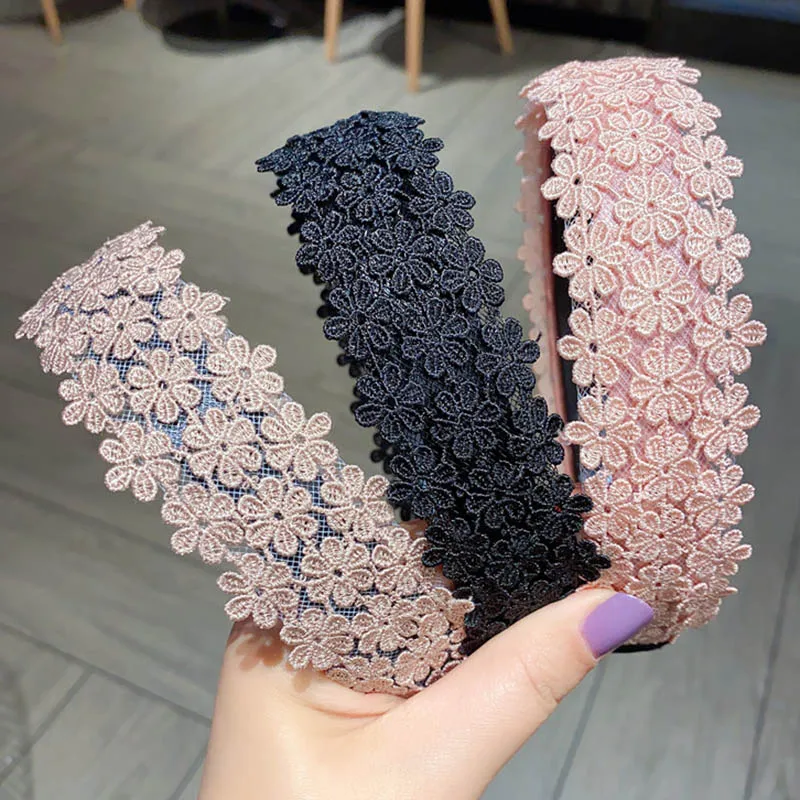 Обруч для волос женский Haimeikang кружевной весенне-летний новые головные уборы -