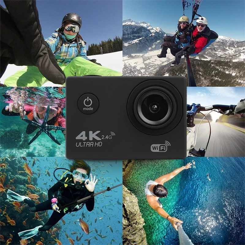 Скидка Экшн-камера H9R 4K, Ultra HD, Wi-Fi, экран 2 дюйма, 170D, водонепроницаемая камера для шлема, видеозапись, Спортивная Экшн-камера