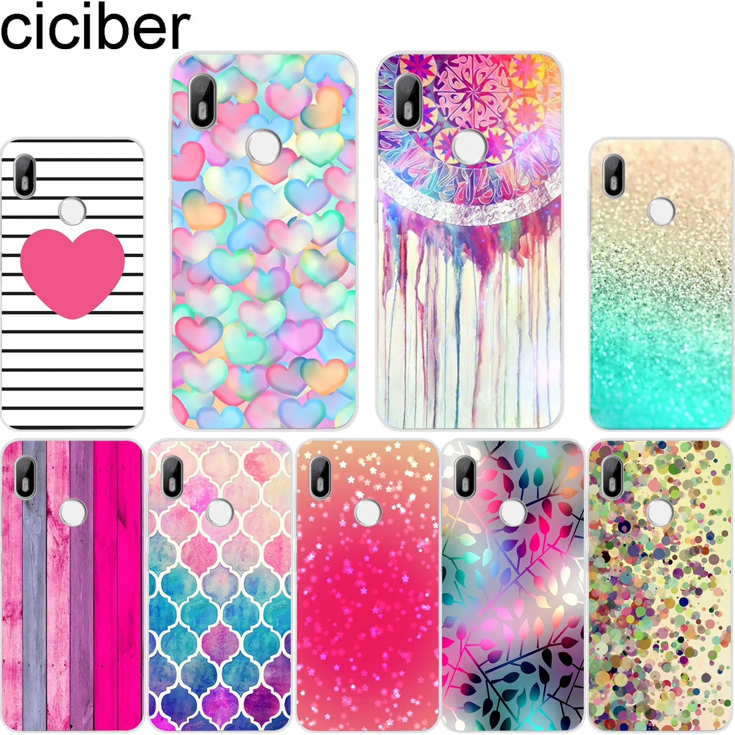 Ciciber Мягкий ТПУ для BQ Aquaris C U2 U X5 V VS X2 X Plus Lite Pro E5 s M5 M5.5 M4.5 E4.5 силиконовая прозрачная