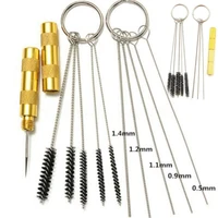 repair tool kit airbrush spray cleaning needle brush set stainless steel 11x