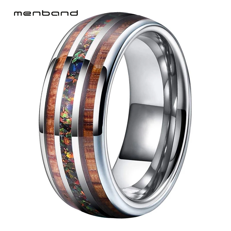 Кольцо обручальное из вольфрама для мужчин и женщин удобная Обручальная лента с