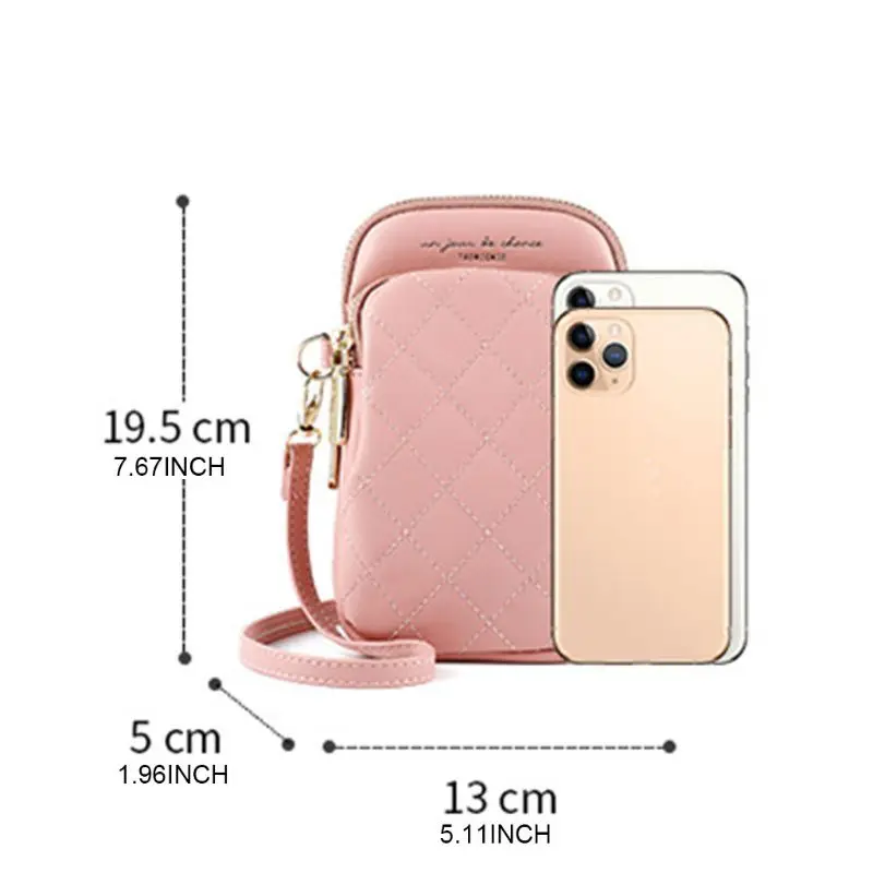 

Women Girls Small Cell Phone Pouch Crossbody Shoulder Bag Purse Card Wallet