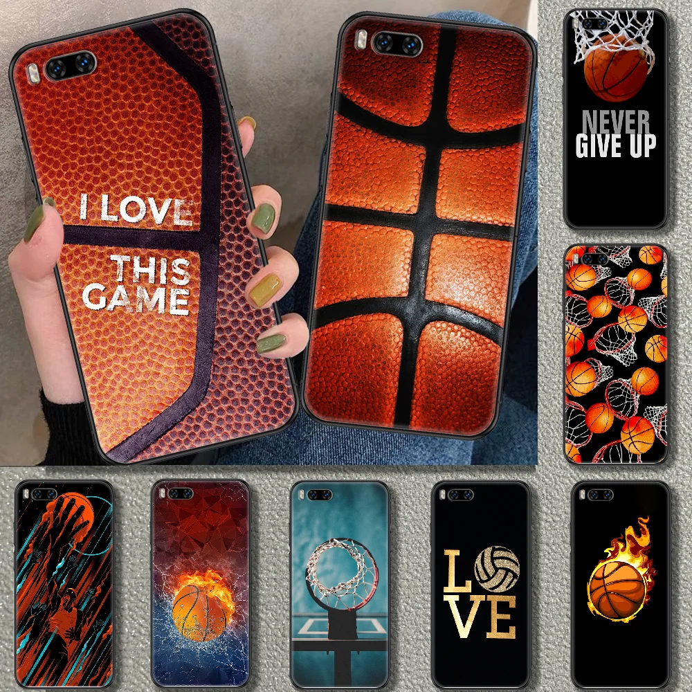 

Basketball Basket Phone case For Xiaomi Mi Max Note 3 A2 A3 8 9 9T 10 Lite Pro Ultra black pretty waterproof luxury cover soft