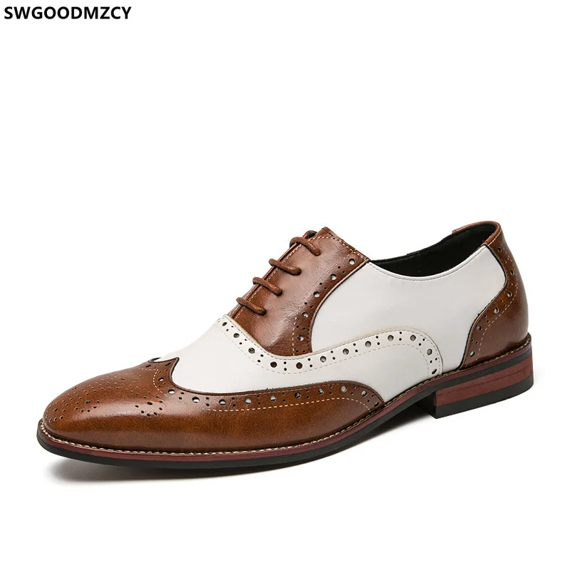 

Classic Brogue Mens Brown Dress Shoes Elegant Shoes for Men 2023 Formal Leather Shoes Men Sapato Social Masculino Zapatos Hombre
