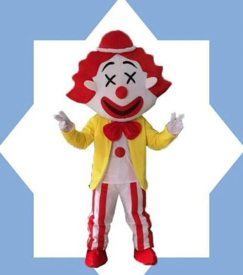 Cute Clown Mascot Costume Suit Cosplay Party Dress Outfit Advertising Adults #2 Event Apparel Cartoon Character Birthday Clothes |